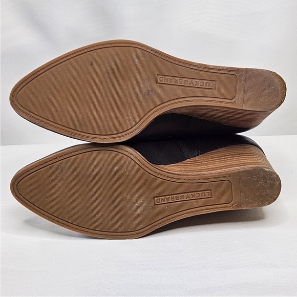 Lucky Brand Wafael Stacked Wedge Booties - Picture 8 of 11